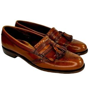 Allen Edmonds Brown Leather Tassel Slip On Shoes
